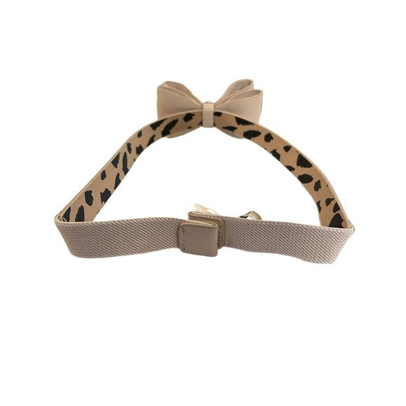 Betsy Johnson Belt Women’s Size S/M Light Beige Wrap Belt with a Bow - Picture 2 of 3